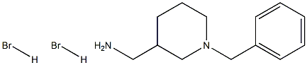 C-(1-BENZYL-PIPERIDIN-3-YL)-METHYLAMINE DIHYDROBROMIDE Struktur