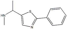 METHYL-[1-(2-PHENYL-THIAZOL-5-YL)-ETHYL]-AMINE Struktur