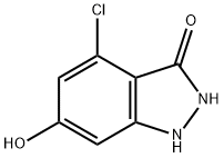 3,6-DIHYDROXY-4-CHLORO (1H)INDAZOLE Struktur