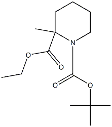 1-BOC-2-METHYL-2-PIPERIDINECARBOXYLIC ACID ETHYL ESTER Struktur