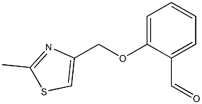 2-[(2-METHYL-1,3-THIAZOL-4-YL)METHOXY]BENZALDEHYDE Struktur