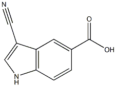 3-CYANOINDOLE-5-CARBOXYLIC ACID Struktur