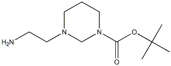 1-BOC-3-(2-AMINO-ETHYL)-TETRAHYDRO-PYRIMIDINE Struktur