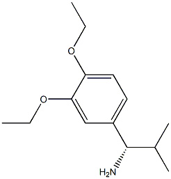 (1S)-1-(3,4-DIETHOXYPHENYL)-2-METHYLPROPYLAMINE Struktur