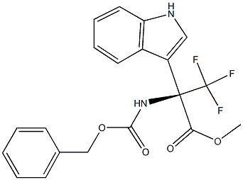 METHYL N-[(BENZYLOXY)CARBONYL]-3,3,3-TRIFLUORO-2-(1H-INDOL-3-YL)ALANINATE Struktur