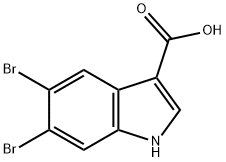 5,6-DIBROMO-1H-INDOLE-3-CARBOXYLIC ACID Struktur