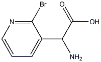 AMINO-(2-BROMO-PYRIDIN-3-YL)-ACETIC ACID Struktur