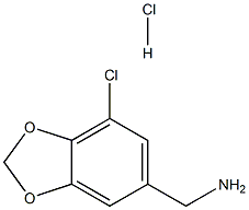 5-AMINOMETHYL-7-CHLORO-1,3-BENZODIOXOLE HYDROCHLORIDE Struktur