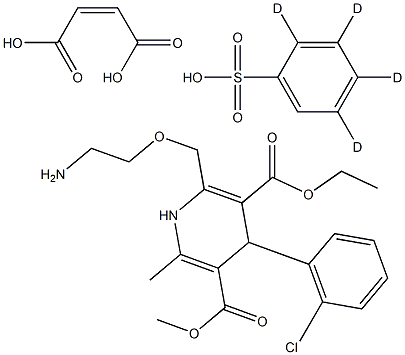 AMLODIPINE-D4 MALEIC ACID Struktur