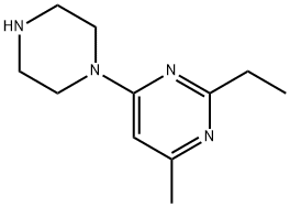 2-ETHYL-4-METHYL-6-PIPERAZIN-1-YL-PYRIMIDINE Struktur