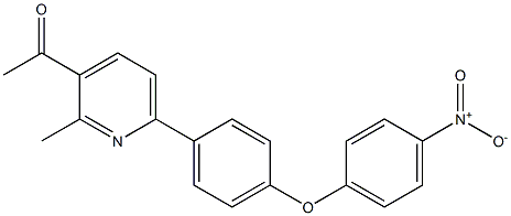 1-(6-(4-(4-NITROPHENOXY)PHENYL)-2-METHYLPYRIDIN-3-YL)ETHANONE Struktur