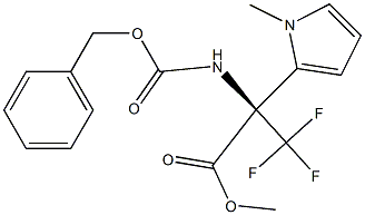 METHYL N-[(BENZYLOXY)CARBONYL]-3,3,3-TRIFLUORO-2-(1-METHYLPYRROL-2-YL)ALANINATE Struktur