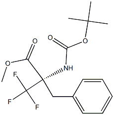 METHYL N-(TERT-BUTOXYCARBONYL)-ALPHA-(TRIFLUOROMETHYL)PHENYLALANINATE Struktur