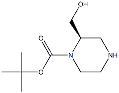 (R)-2-HYDROXYMETHYL-PIPERAZINE-1-CARBOXYLIC ACID TERT-BUTYL ESTER Struktur