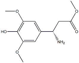 METHYL (3S)-3-AMINO-3-(4-HYDROXY-3,5-DIMETHOXYPHENYL)PROPANOATE Struktur