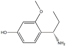 4-((1S)-1-AMINOPROPYL)-3-METHOXYPHENOL Struktur