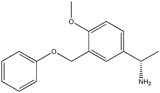 (1S)-1-[4-METHOXY-3-(PHENOXYMETHYL)PHENYL]ETHYLAMINE Struktur