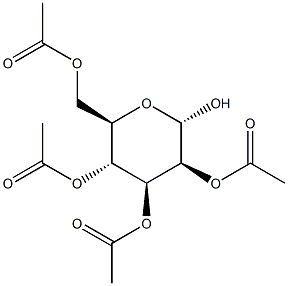 2,3,4,6-TETRA-O-ACETYL-ALPHA-D-MANNOPYRANOSE Struktur