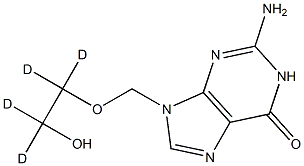 ACYCLOVIR-D4 Struktur