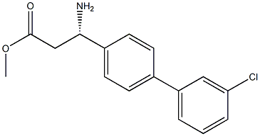 METHYL (3S)-3-AMINO-3-[4-(3-CHLOROPHENYL)PHENYL]PROPANOATE Struktur