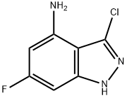 4-AMINO-3-CHLORO-6-FLUOROINDAZOLE Struktur