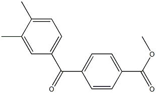 METHYL 4-(3,4-DIMETHYLBENZOYL)BENZOATE Struktur