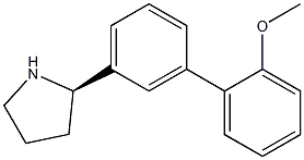 1-[3-((2R)PYRROLIDIN-2-YL)PHENYL]-2-METHOXYBENZENE Struktur