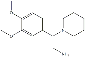 2-(3,4-DIMETHOXY-PHENYL)-2-PIPERIDIN-1-YL-ETHYLAMINE Struktur