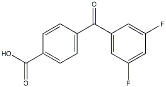 4-(3,5-DIFLUOROBENZOYL)BENZOIC ACID Struktur