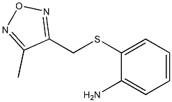 2-([(4-METHYL-1,2,5-OXADIAZOL-3-YL)METHYL]THIO)ANILINE Struktur