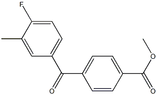 METHYL 4-(4-FLUORO-3-METHYLBENZOYL)BENZOATE Struktur