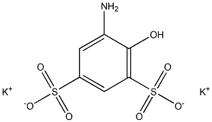 2-AMINOPHENOL-4,6-DISULFONIC ACID POTASSIUM SALT Struktur