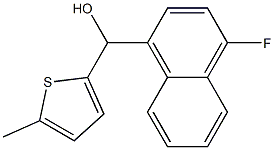 4-FLUORO-1-NAPHTHYL-(5-METHYL-2-THIENYL)METHANOL Struktur