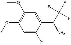 (1R)-2,2,2-TRIFLUORO-1-(2-FLUORO-4,5-DIMETHOXYPHENYL)ETHYLAMINE Struktur