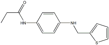 N-(4-((THIEN-2-YLMETHYL)AMINO)PHENYL)PROPANAMIDE Struktur