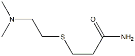 3-(2-DIMETHYLAMINO-ETHYLSULFENYL)-PROPIONAMIDE Struktur