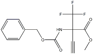 METHYL 2-([(BENZYLOXY)CARBONYL]AMINO)-2-(TRIFLUOROMETHYL)BUT-3-YNOATE Struktur