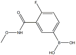 4-FLUORO-3-(METHOXYCARBAMOYL)BENZENEBORONIC ACID Struktur