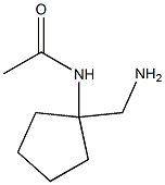 N-[1-(AMINOMETHYL)CYCLOPENTYL]ACETAMIDE Struktur