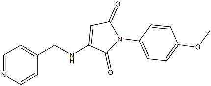 1-(4-METHOXYPHENYL)-3-[(PYRIDIN-4-YLMETHYL)AMINO]-1H-PYRROLE-2,5-DIONE Struktur