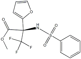 METHYL 3,3,3-TRIFLUORO-2-(2-FURYL)-N-(PHENYLSULFONYL)ALANINATE Struktur