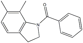 1-BENZOYL-2,3-DIHYDRO-6,7-DIMETHYL-1H-INDOLE Struktur