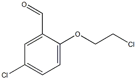 5-CHLORO-2-(2-CHLOROETHOXY)BENZALDEHYDE Struktur