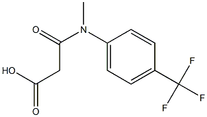 N-METHYL-N-(4-TRIFLUOROMETHYL-PHENYL)-MALONAMIC ACID Struktur