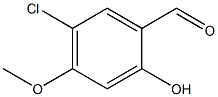 5-CHLORO-2-HYDROXY-4-METHOXY-BENZALDEHYDE Struktur