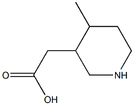 2-(4-METHYL-PIPERIDIN-3-YL)-ACETIC ACID Struktur