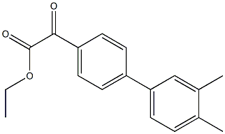 ETHYL 4-(3,4-DIMETHYLPHENYL)BENZOYLFORMATE Struktur