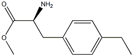 METHYL (2S)-2-AMINO-3-(4-ETHYLPHENYL)PROPANOATE Struktur