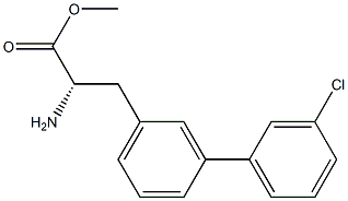 METHYL (2S)-2-AMINO-3-[3-(3-CHLOROPHENYL)PHENYL]PROPANOATE Struktur