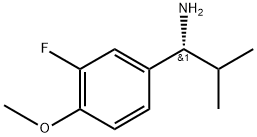 (1R)-1-(3-FLUORO-4-METHOXYPHENYL)-2-METHYLPROPYLAMINE Struktur